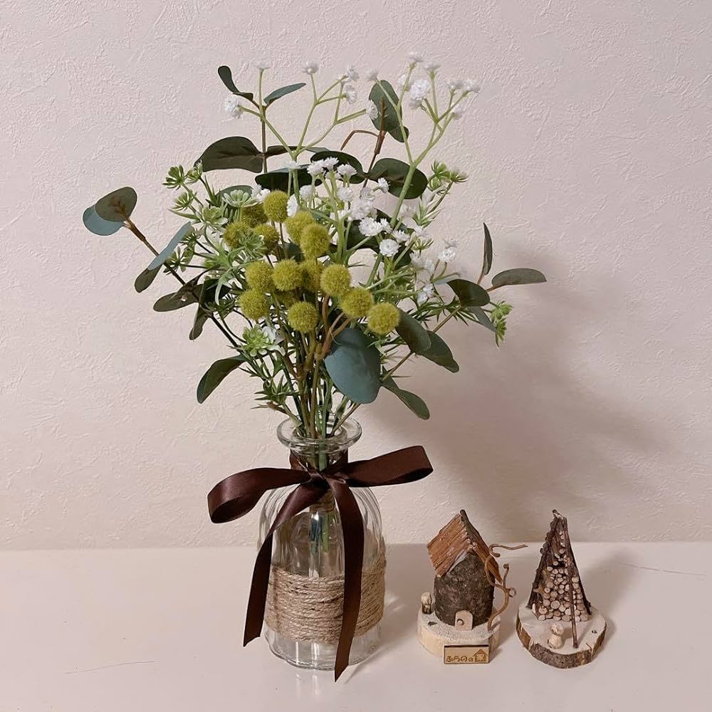 Amazon.co.jp: ブーケ ウェルカムスペース 造花 フェイクグリーン 前