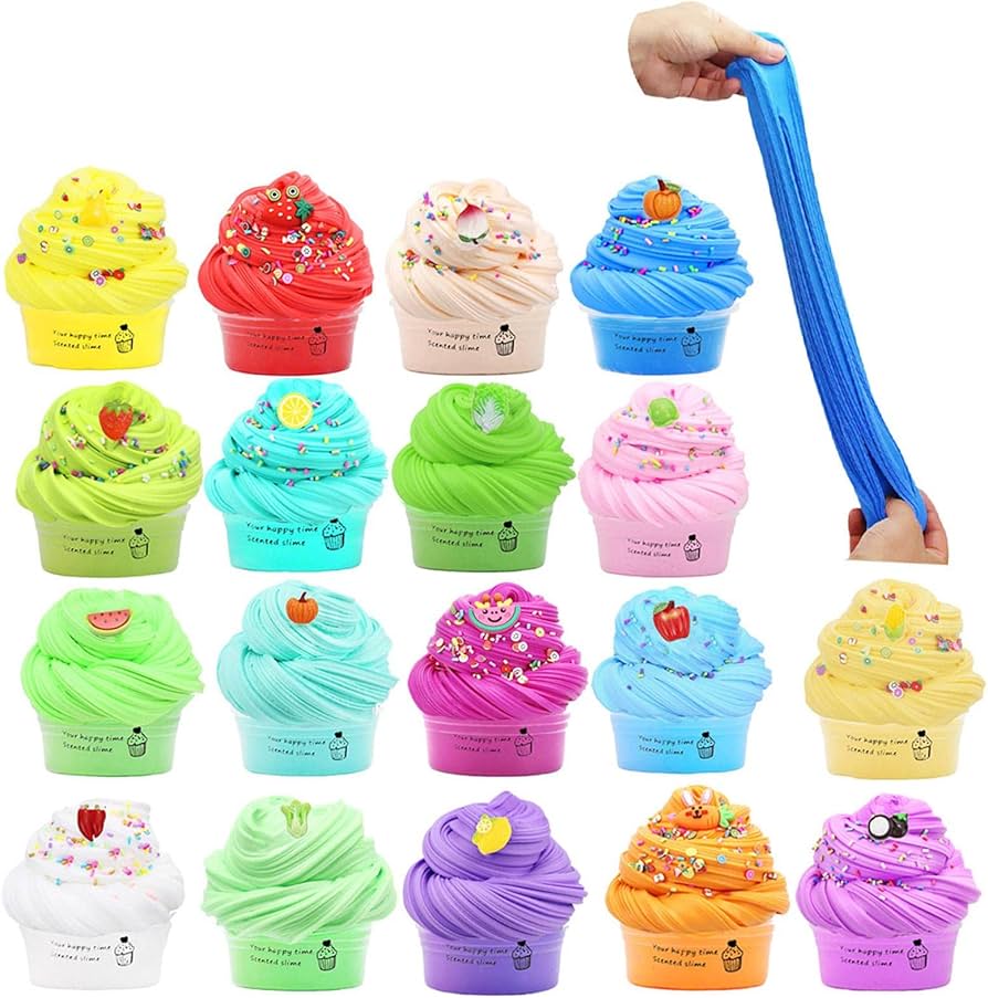 Amazon.co.jp: スライムキット-バタースライムキット、ふわふわ