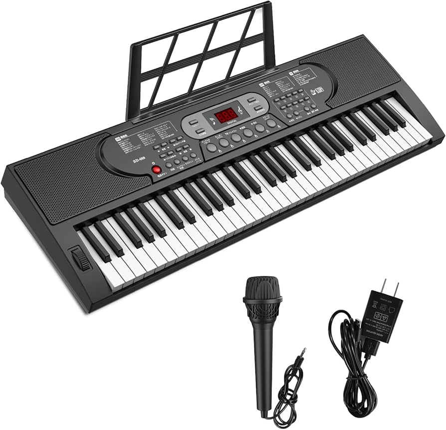 Amazon.co.jp: 電子ピアノ 61鍵盤 キーボード ピアノ 70デモ曲 200音色