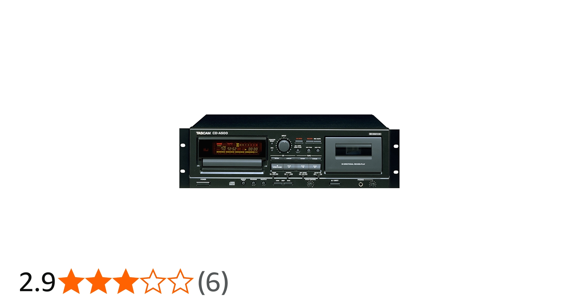 Amazon.co.jp: TASCAM CDプレーヤー/カセットデッキ CD-A500 : 家電