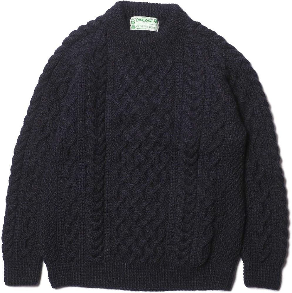 Amazon | [インバーアラン] 1A CREW ARAN クルーネックアランセーター