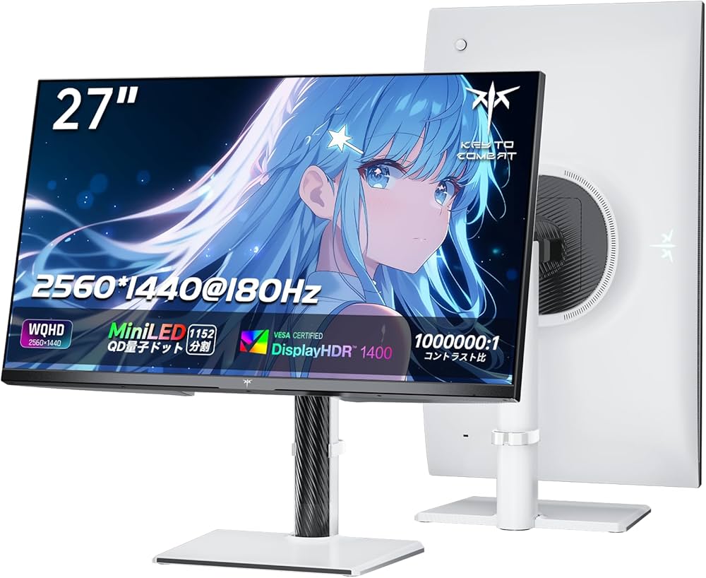 Amazon.co.jp: KTC 27インチ Mini LED QD 量子ドット ゲーミング