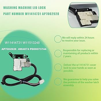 Amazon.com: W11414731 W11513248 Washer Lid Lock Switch Assembly