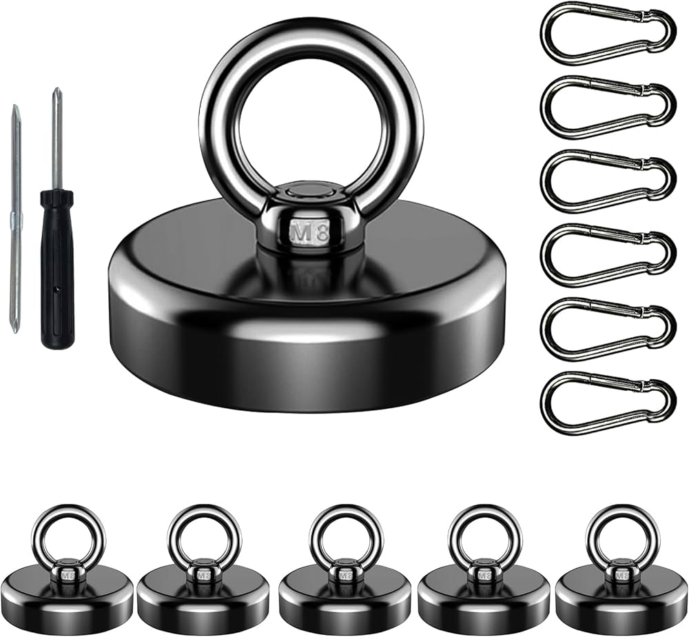 Amazon.co.jp: YESCUT 超強力 マグネット フック カラビナ付磁石 耐