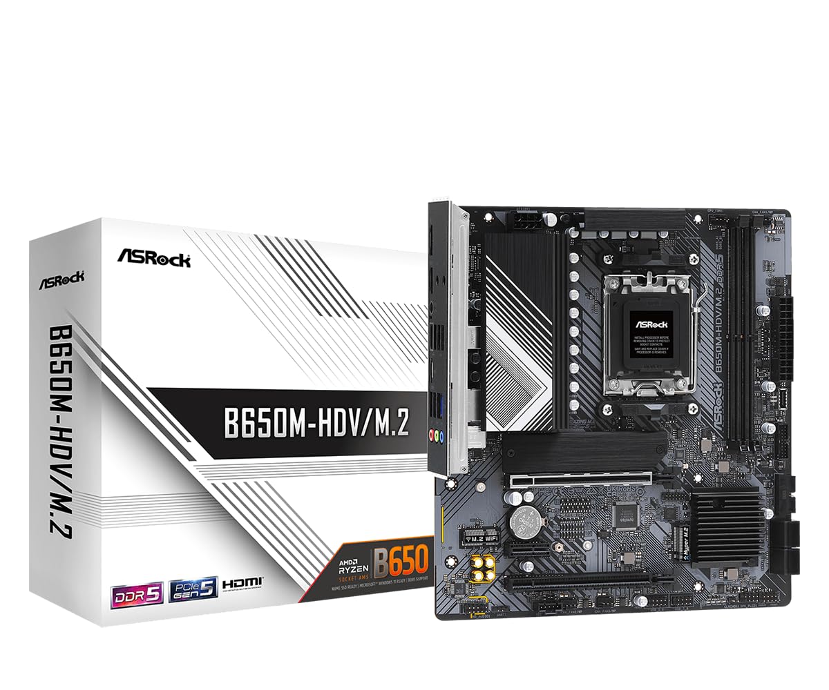 Amazon.com: ASROCK B650M-HDV/M.2 Supports AMD Socket AM5 Ryzen