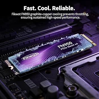 Amazon.com: Fikwot FN950 500GB NVMe SSD PCIe Gen4x4 M.2 2280,Read