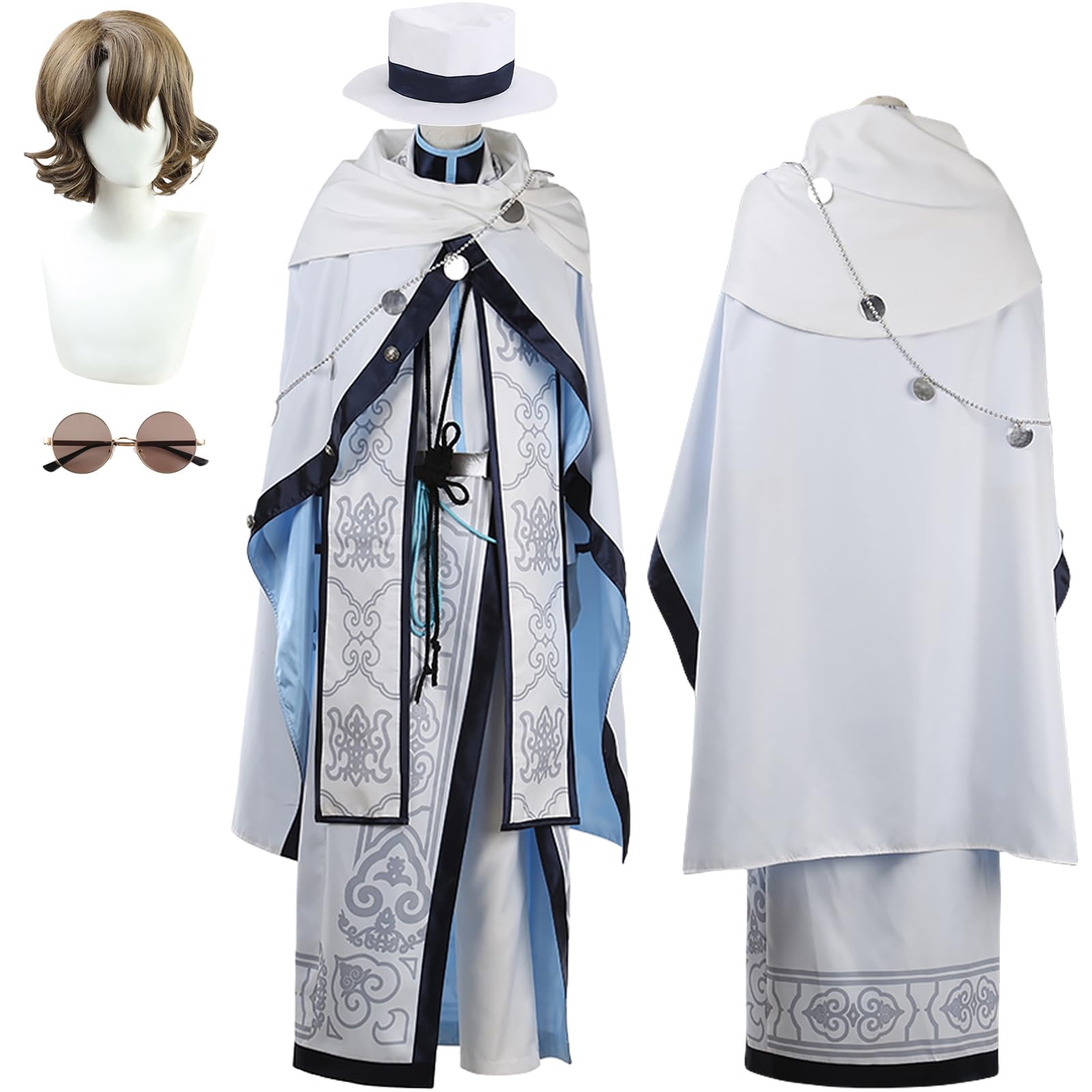 Amazon.co.jp: ファウスト コスプレ衣装 まほやく1周年 正装 白スーツ