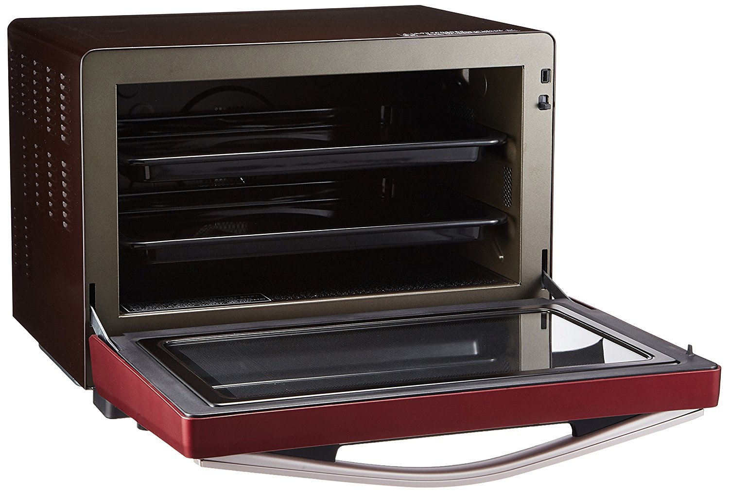 Amazon | シャープ 過熱水蒸気オーブンレンジ 2段調理 31L レッド RE