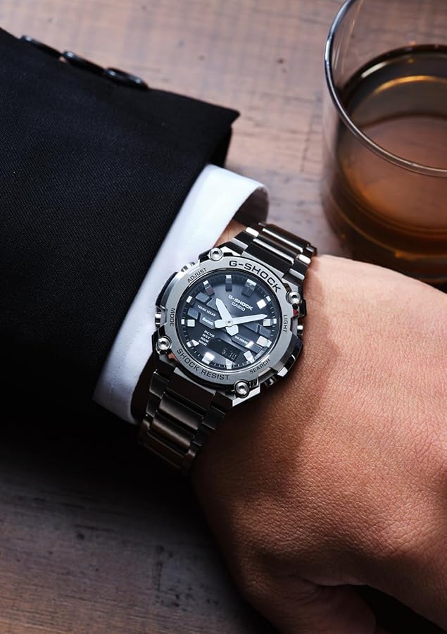 Casio G-Shock GST-B600D-1AJF [G-Shock G-Steel], Silver, Modern