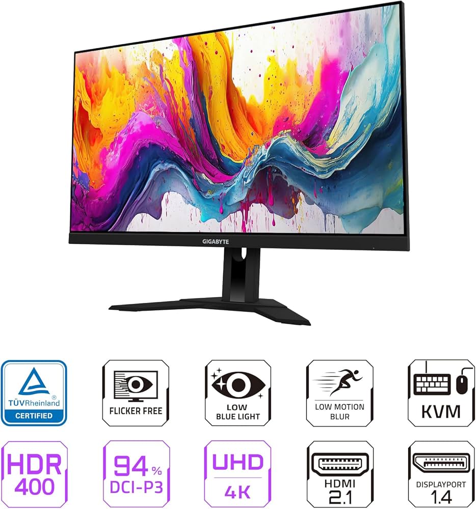 Amazon.co.jp: Gigabyte M28U 28インチ 144Hz ゲーミングモニター 3840
