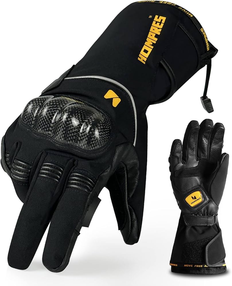 Amazon.co.jp: Hompres バイク グローブ 本革 グローブ 長い袖 手袋