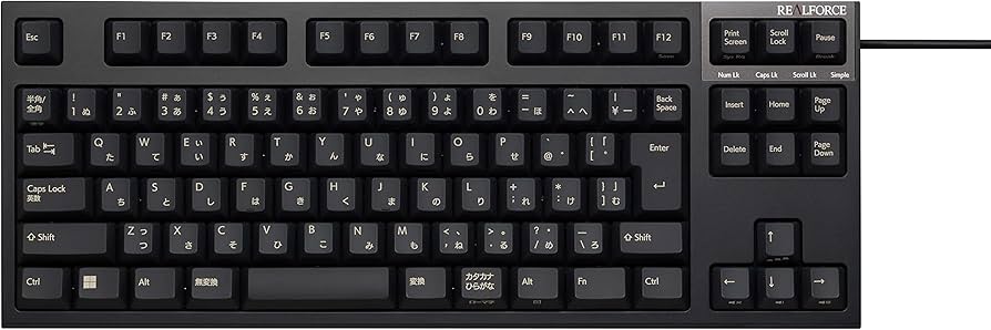 Amazon.co.jp: REALFORCE R3S キーボード 有線 テンキーレス 45g 日本