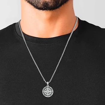 シルバー製涙型コンパスペンダント シルバー製涙型コンパスペンダント