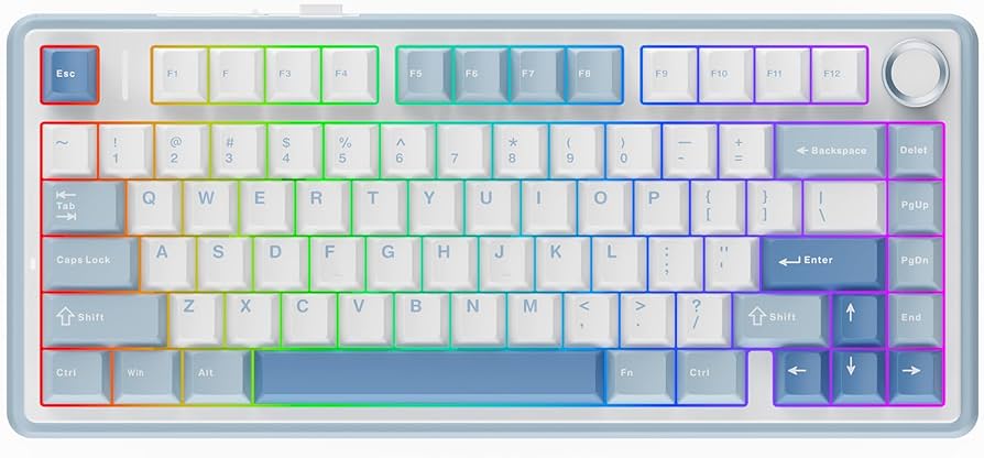 Amazon.com: EPOMAKER x Aula F75 Gasket Mechanical Keyboard, 75