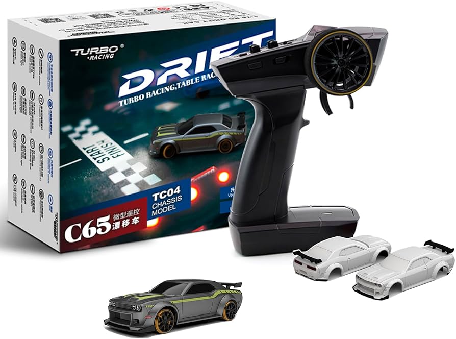 Amazon.com: FLYCOLOR Turbo Racing 1:76 Scale Drift RC Car with