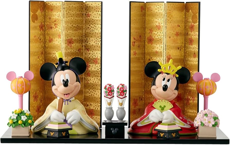 Amazon.co.jp: [ベルメゾン] ディズニー 親王飾り 平飾り 雛人形