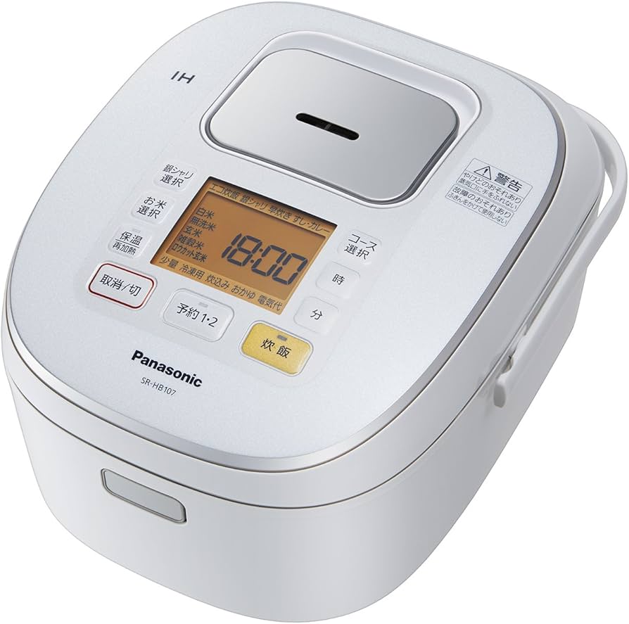 Amazon | パナソニック 5.5合 炊飯器 IH式 ホワイト SR-HB107-W