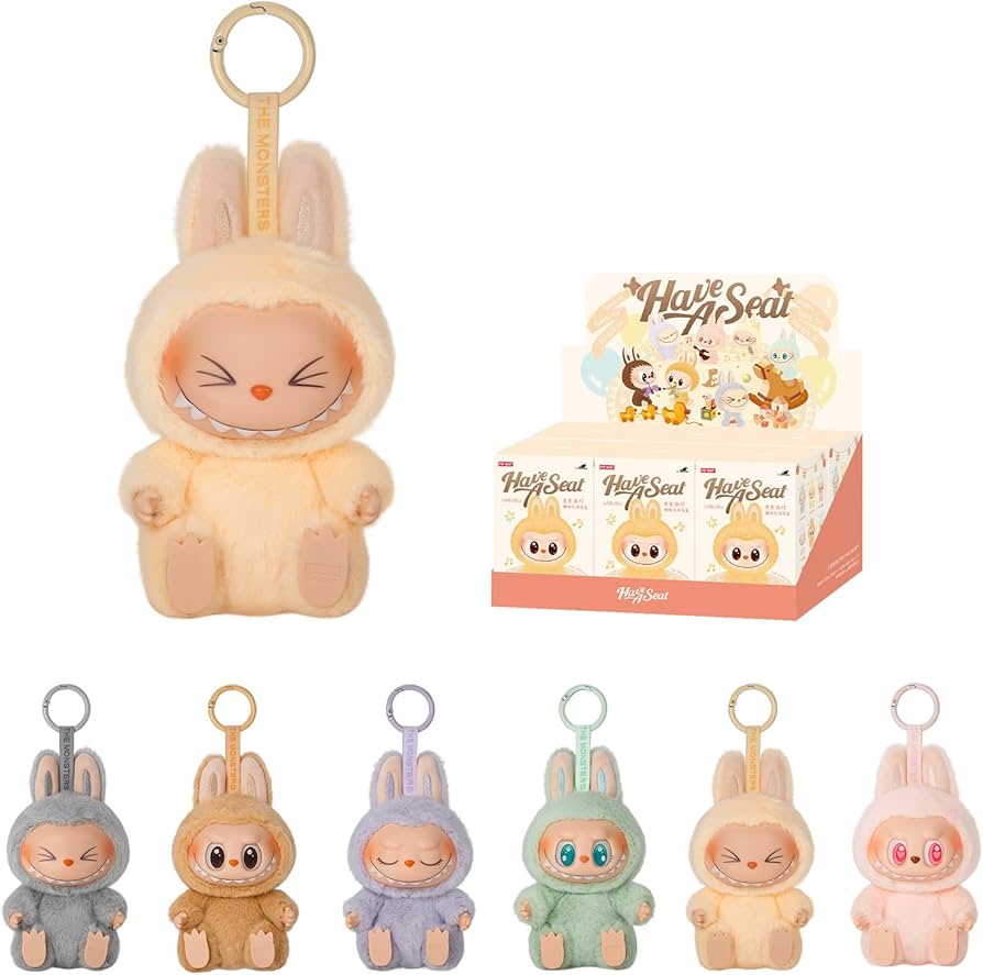 Amazon.com: POP MART The Monsters - Have a Seat Vinyl Plush Blind