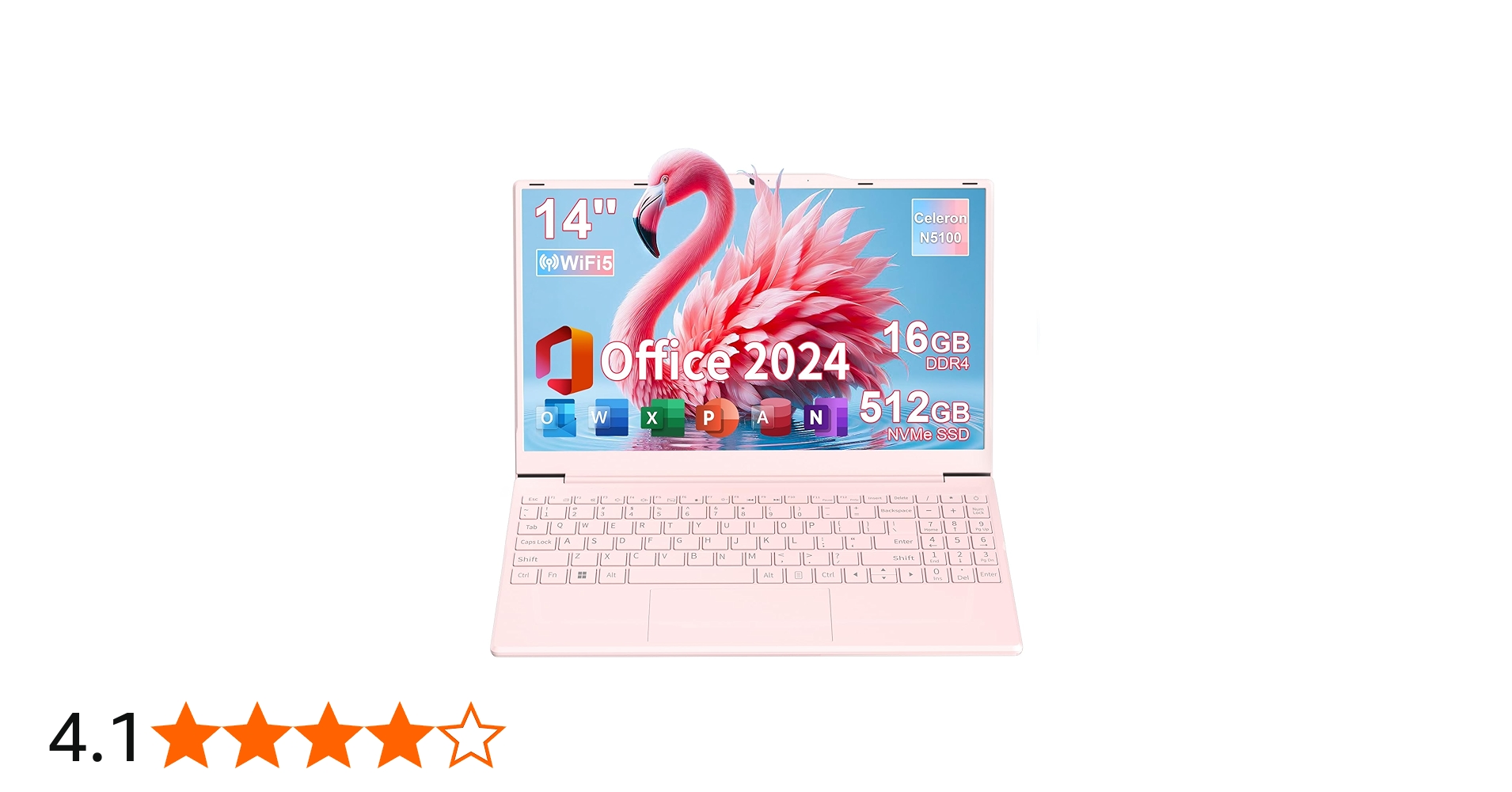 Amazon.co.jp: ノートパソコン Office 2024 搭載 14インチ laptop