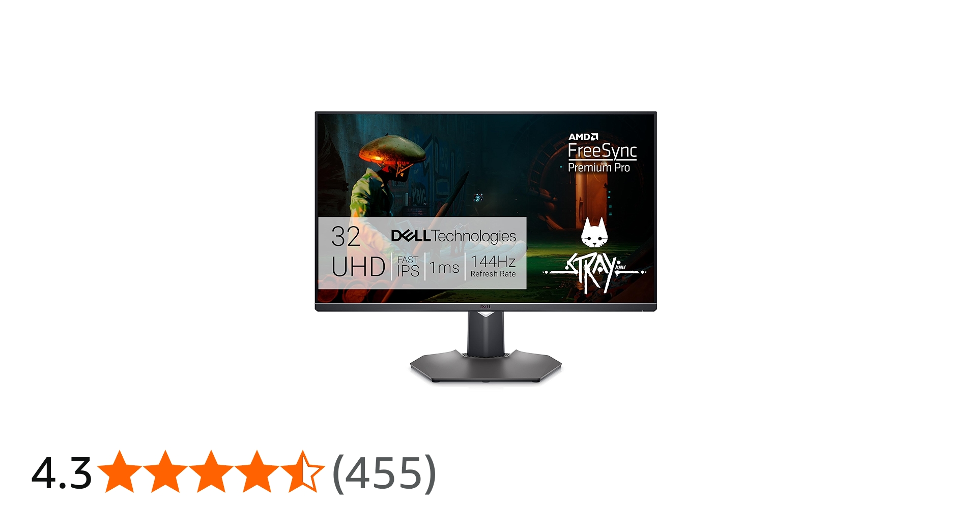 Dell G3223Q Gaming Monitor - 32-Inch 4K Ultra UHD (3840x2160