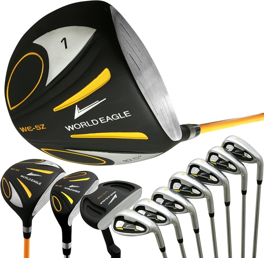 Amazon.co.jp: WORLD EAGLE 5Z-黒 クラブセット 11本 S バッグ:付属