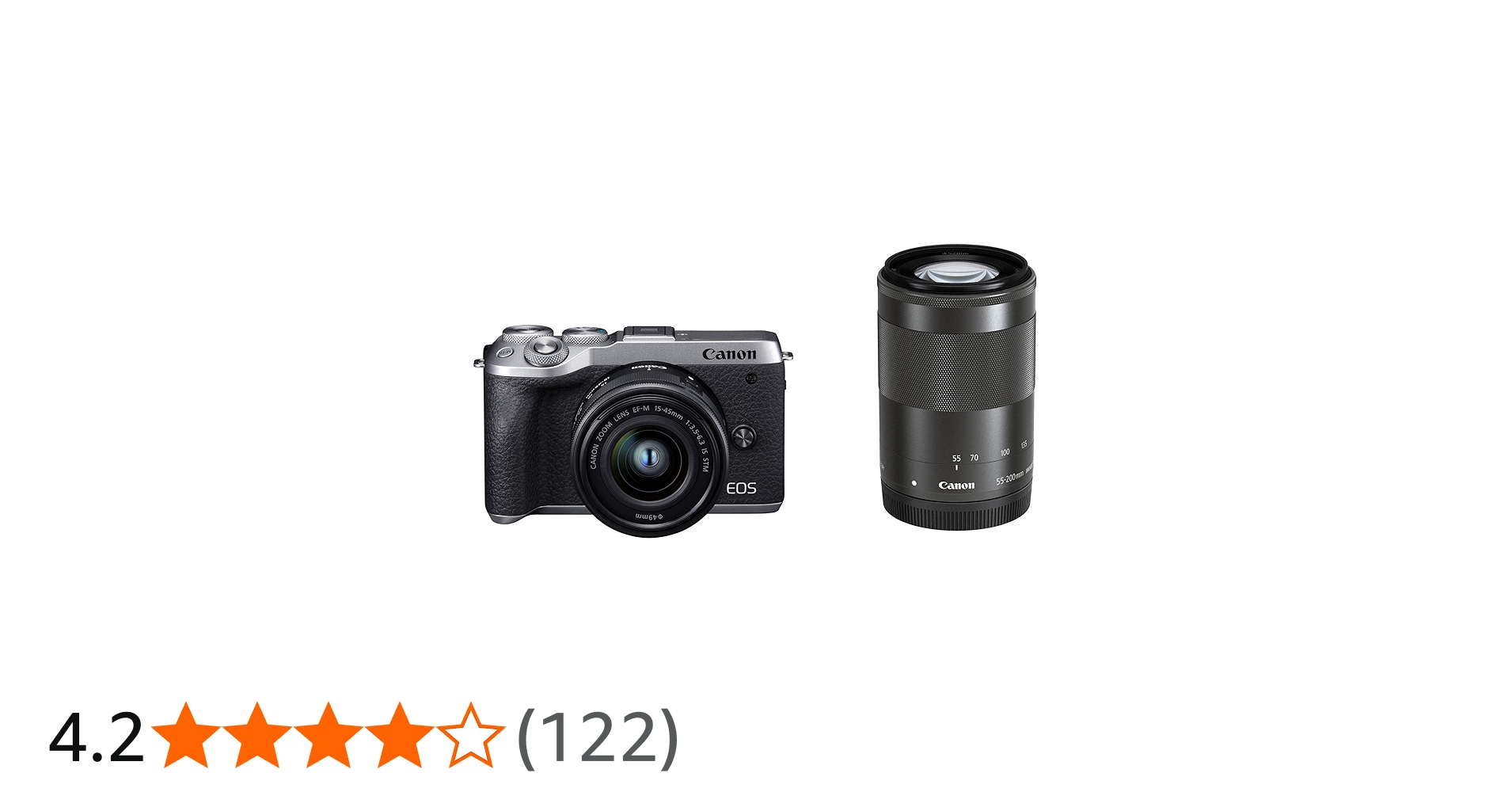 Amazon | Canon ミラーレス一眼カメラ EOS M6 Mark II ダブルズーム