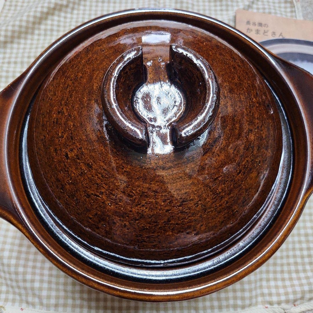 Amazon.co.jp: 長谷園 かまどさん3合 伊賀焼炊飯土鍋 アメ色 : ホーム