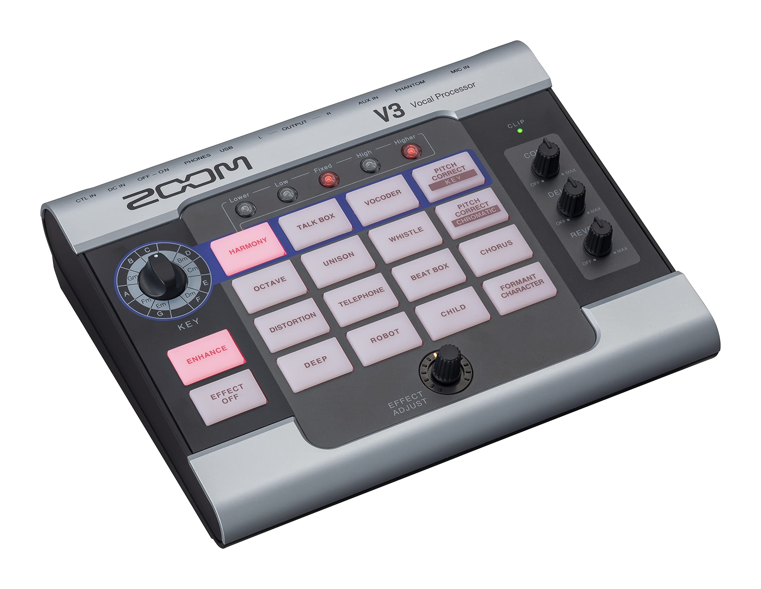Amazon.com: Zoom V3 Vocal Processor with Harmony, Pitch Correction