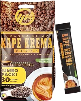 Amazon.com: Madam Kilay JUMBO KAPE KREMA Decaf Coffee (30 Sachets