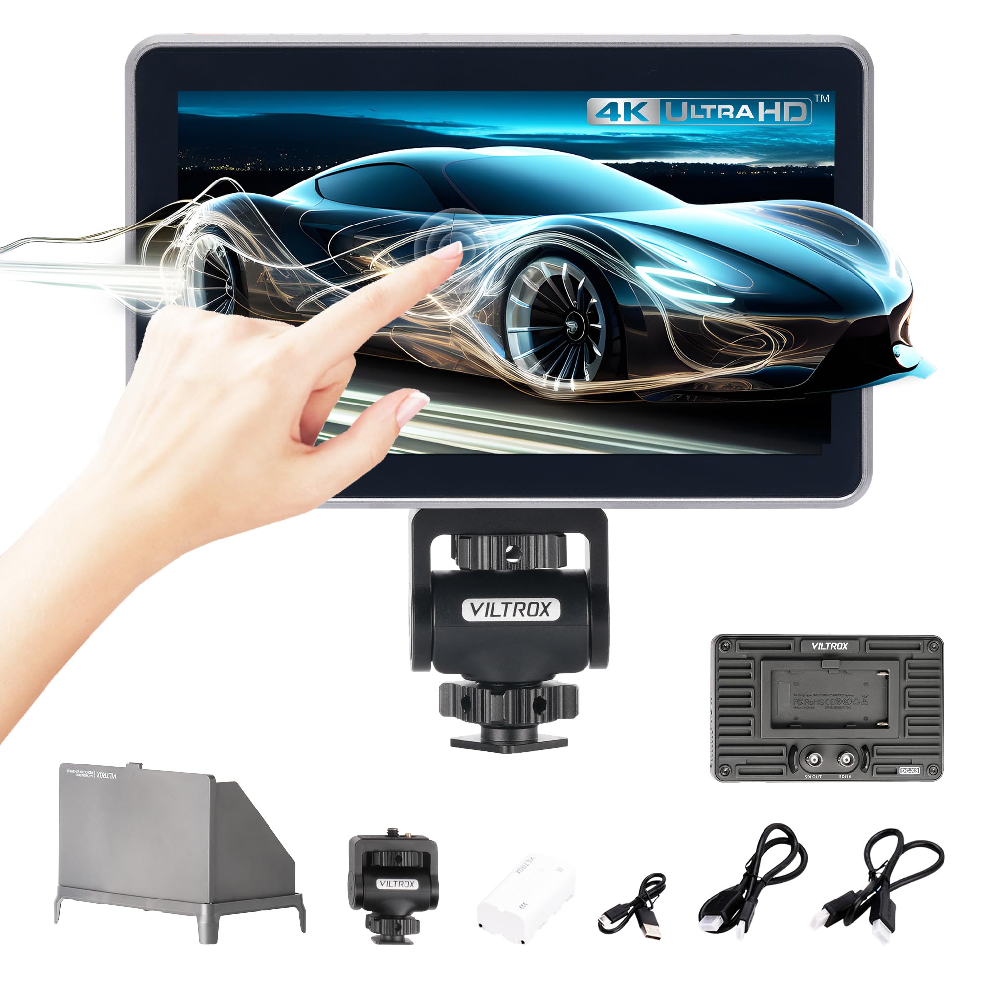Amazon.com : VILTROX DC-X3 Touchscreen Camera Field Monitor, 6
