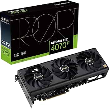 Amazon | ASUS GeForce RTX 4070 Ti 12 GB GDDR6X NVIDIA PROART