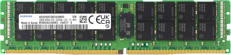Amazon.co.jp: Samsung 128GB DDR4 3200MHz PC4-25600 ECC LRDIMM 4Rx4
