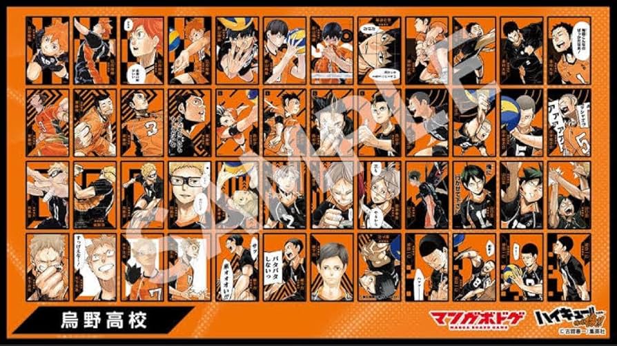 Amazon.co.jp: ハイキュー!! 援?? ボードゲーム 烏野セット : おもちゃ