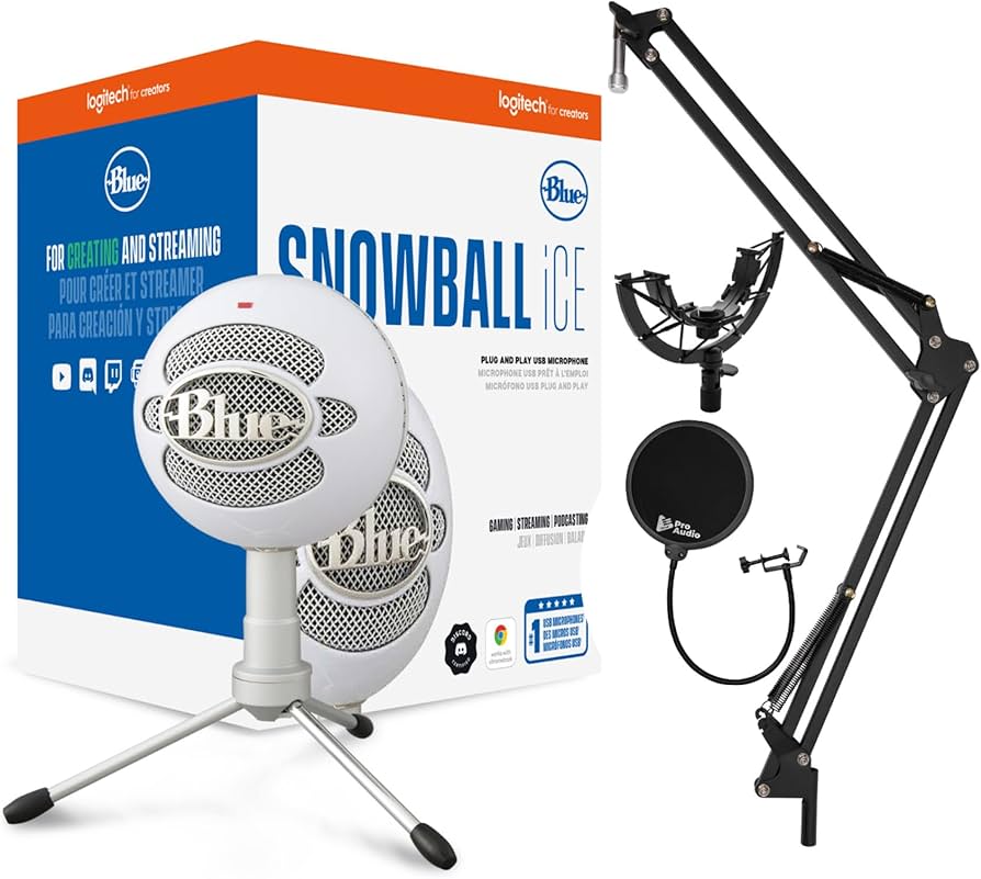 Amazon.com: Blue Microphones Snowball iCE Microphone (White) with
