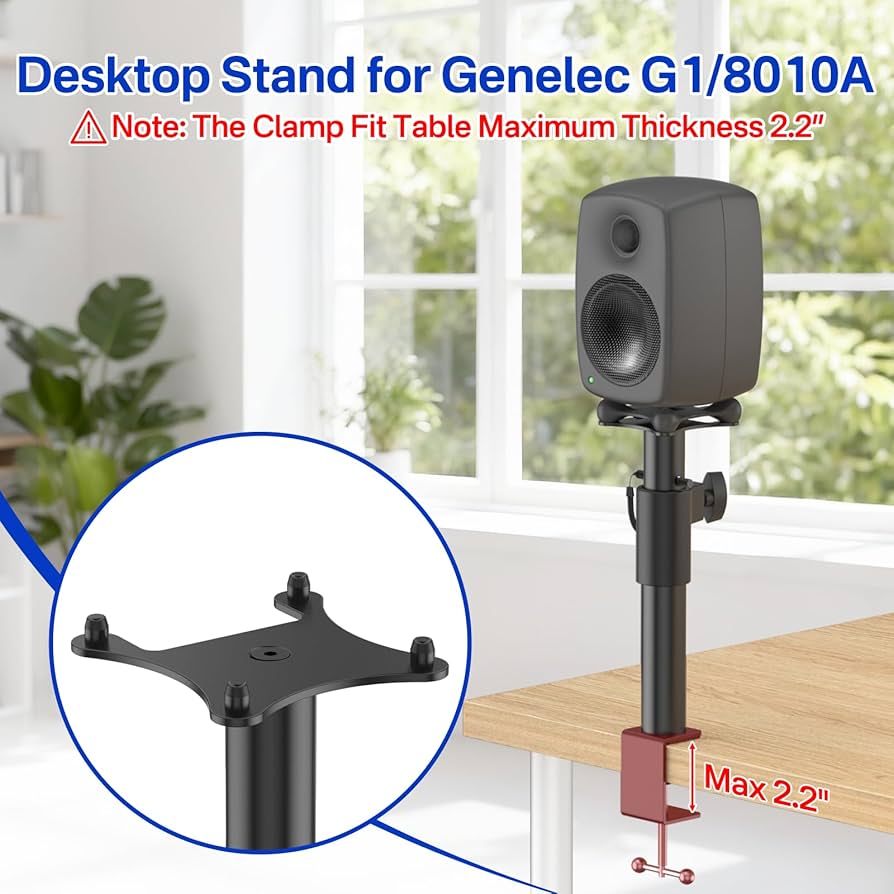 Amazon | Genelec G1/8010Aスタンド用 高さ調節可能 クランプオン