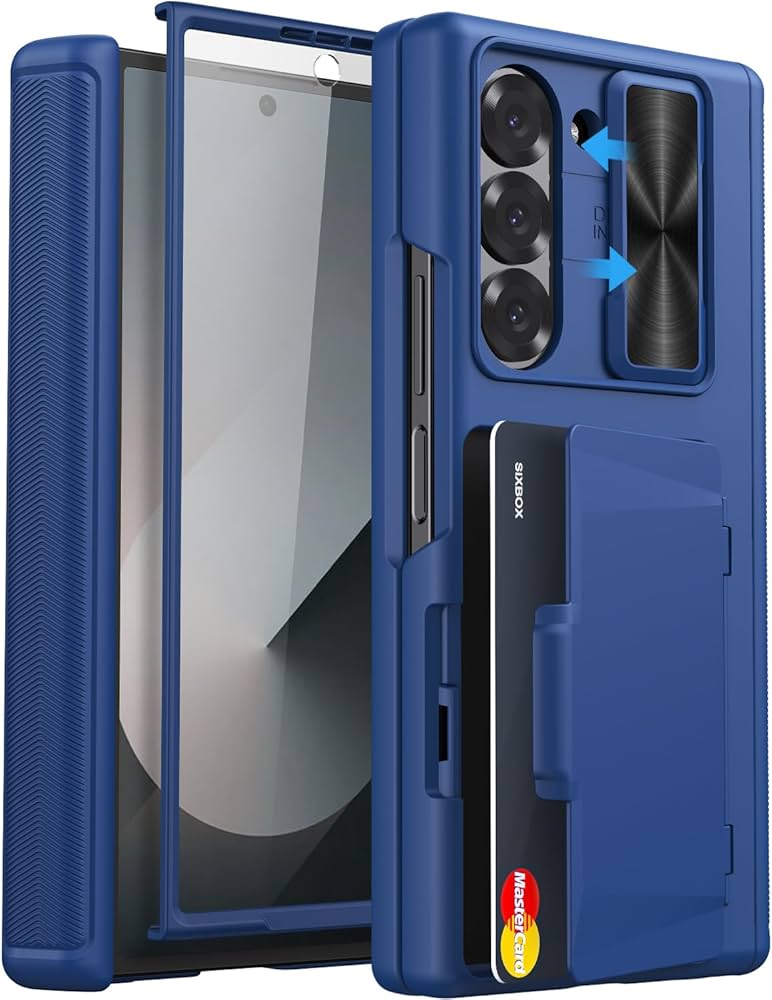 Amazon.com: SIXBOX for Samsung Galaxy Z Fold 6 Case with Card