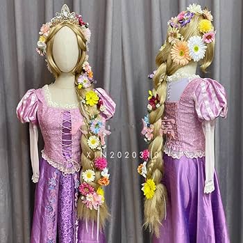 Amazon.co.jp: 【即納】塔の上のラプンツェル ラプンツェル コスプレ