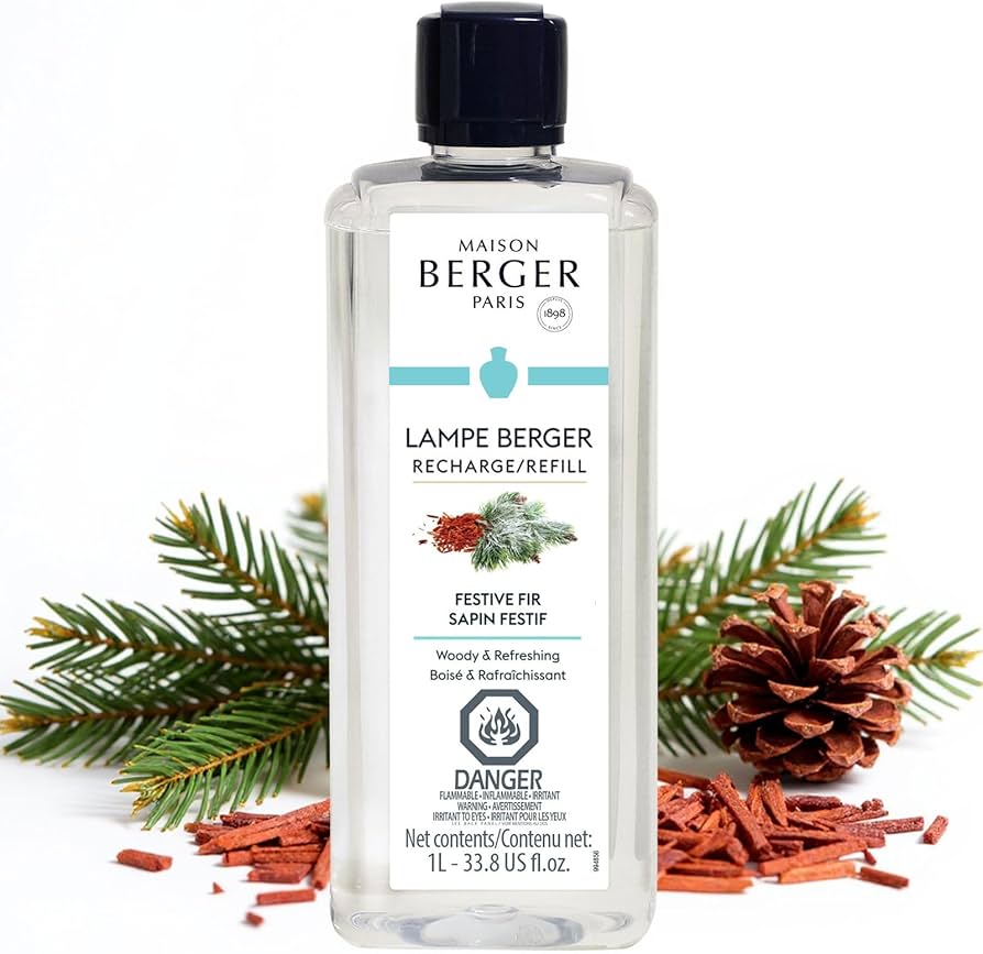 Amazon.com: Maison Berger Festive Fir Lampe Berger Refill, 1 Liter