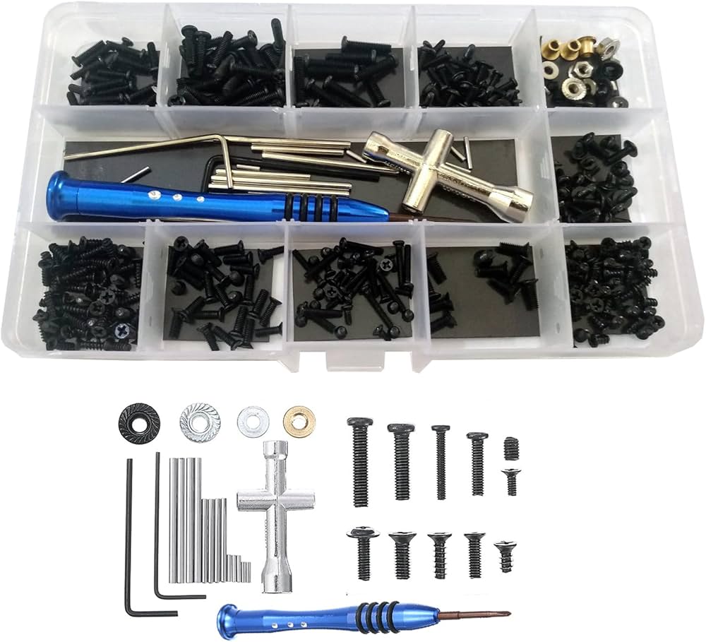 Amazon.co.jp: ラジコンネジ キット補修工具箱 ハードウェア