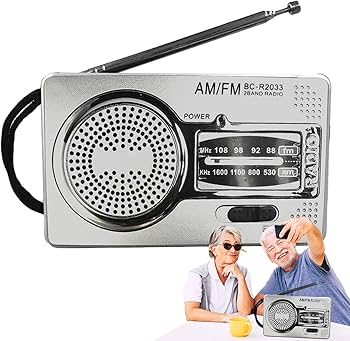 Amazon.co.jp: 携帯ラジオ AM FM, レトロラジオ ポータブルラジオ AM