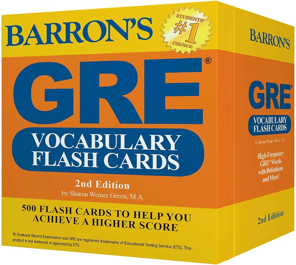 Amazon.com: GRE Vocabulary Flash Cards (Barron's Test Prep