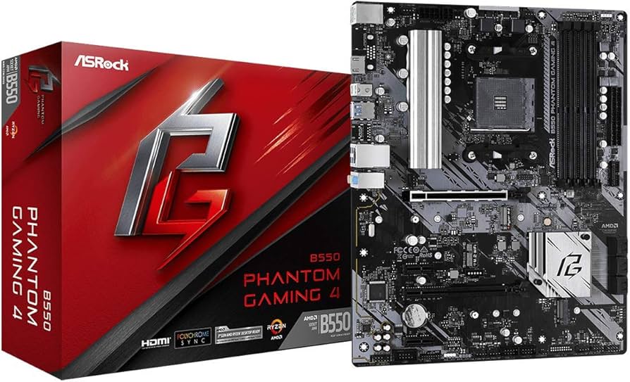 Amazon.com: ASRock B550 Phantom Gaming 4 Supports AMD AM4 Socket