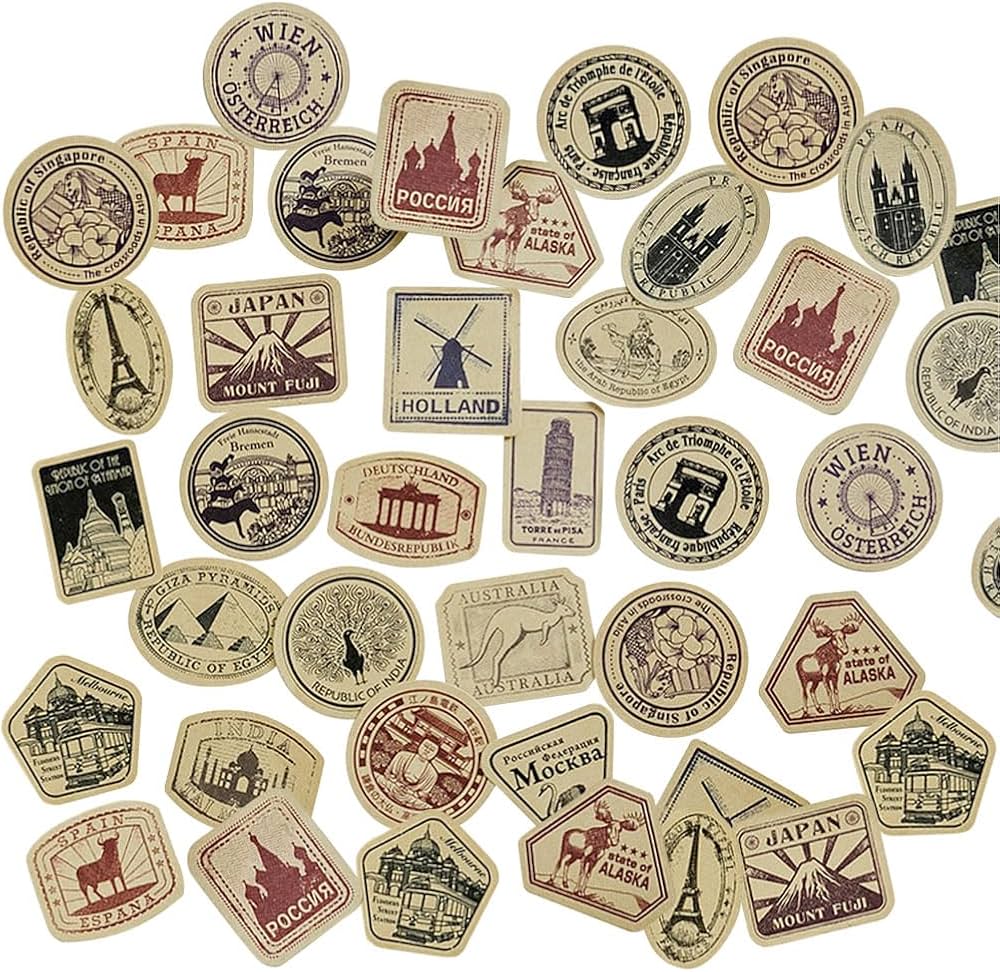 Amazon.co.jp: moin moin シール フレーク 92枚 ステッカー アソート