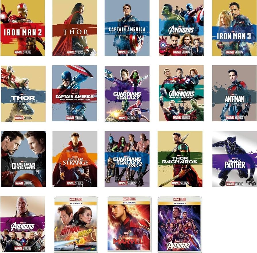 Amazon.co.jp: MARVEL MovieNEX 19本セット[Blu-ray] : DVD