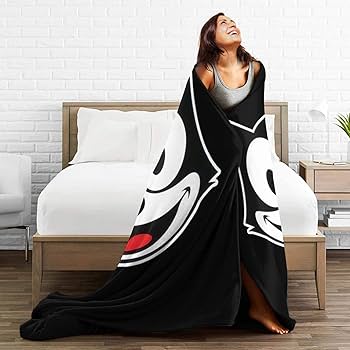 Amazon｜毛布 シングル フィリックス・ザ・キャット ブランケット