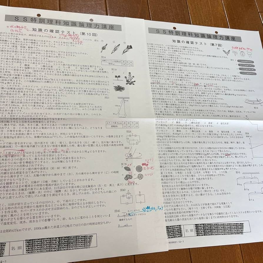 サピックス 理科 知識論理力講座14回/確認テスト13回 2020年度版