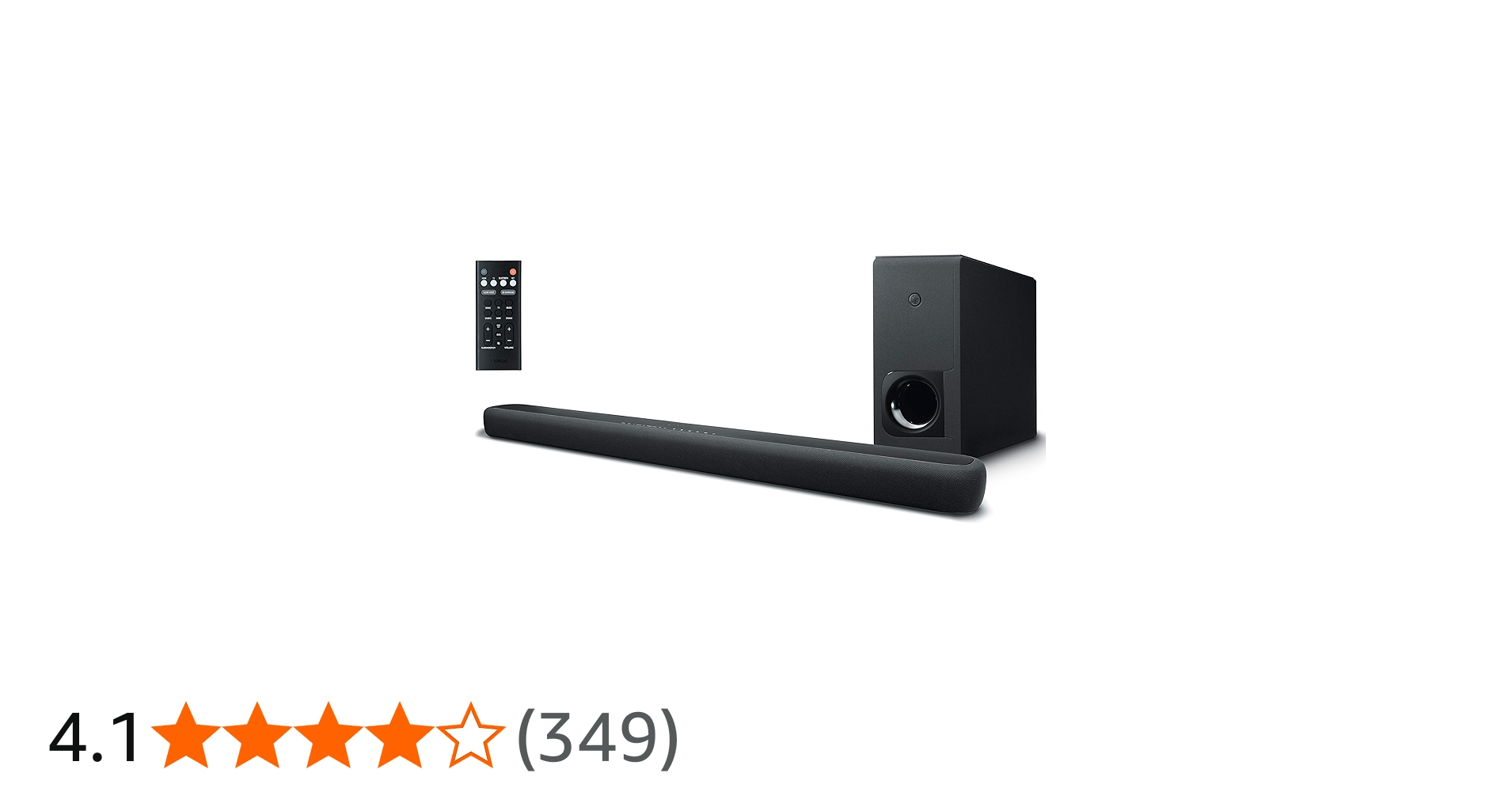 Yamaha YAS-209 Sound Bar for TV with External Wireless Subwoofer