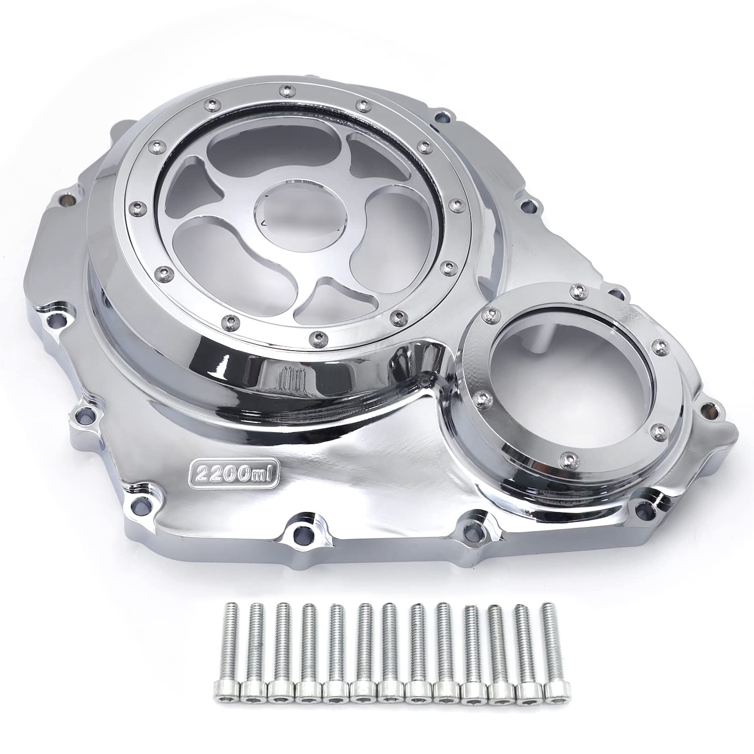 Amazon | XKMT- シースルー CNC クロム&クリア ガラス エンジン