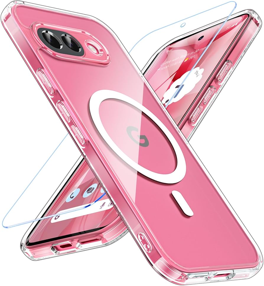 Amazon.co.jp: Google Pixel 9a ケース BESINPO【ガラスフィルム付き