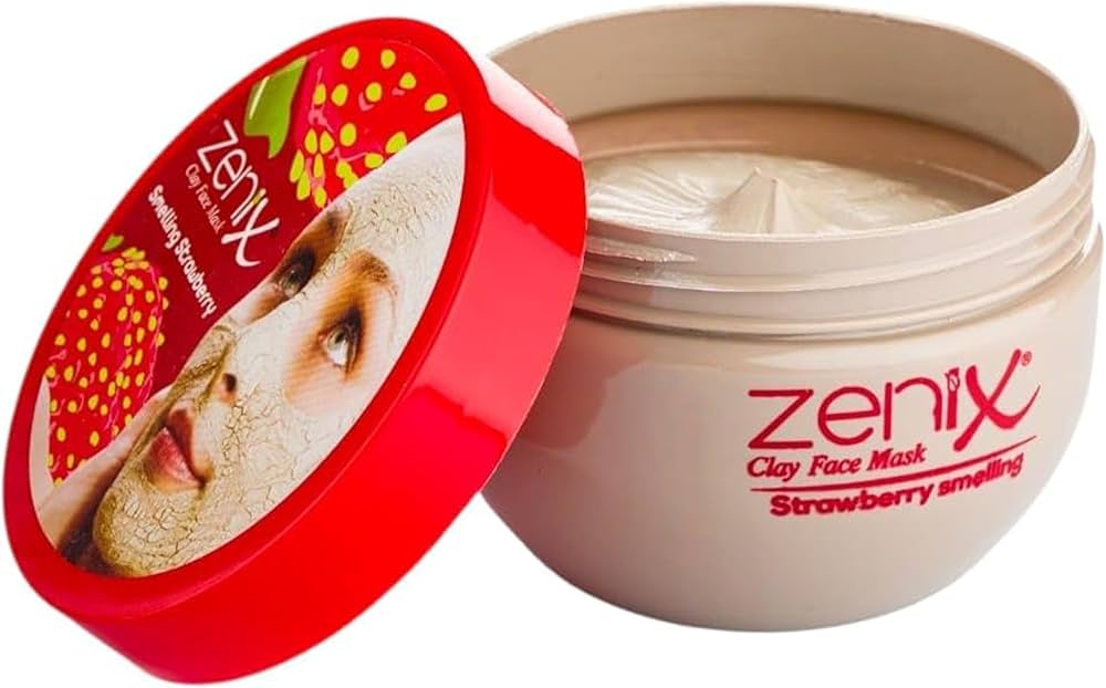 Amazon.com : Zenix Clay Face Mask Strawberry 350g – Deep Cleansing